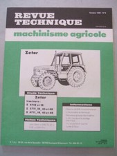 REVUE TECHNIQUE TRACTEUR ZETOR 4712 4718 5711 5718 5745 5748 6711 6718 6745 6748