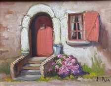 Ancien tableau Breton Maison