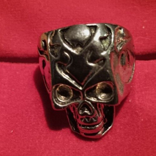 Bague tête mort - bague, biker
