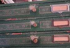 Meuble Ancien De Mercerie, 3 tiroirs WF Cablé Louis D'or.