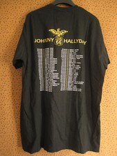 Tee Shirt Johnny Hallyday Tour 66 Shirt Black coton Homme - XL