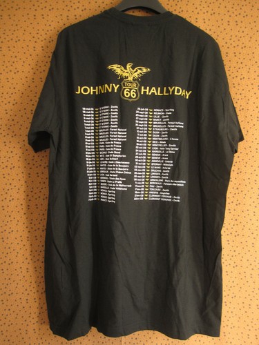 Tee shirt johnny hallyday - johnny, tour