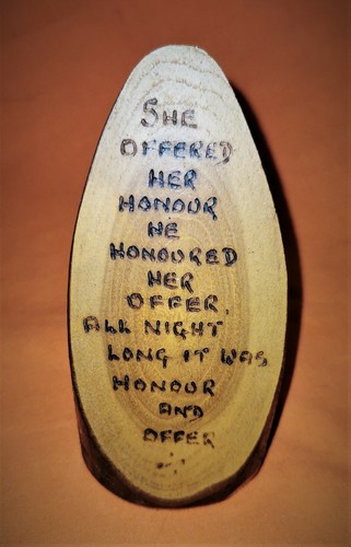 Wood log ornament souvenir - wood,