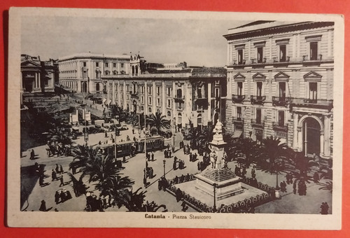 Carte postale catania - carte, place