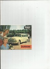 RENAULT DOMAINE - 1957 / catalogue brochure dépliant prospectus publicitaire