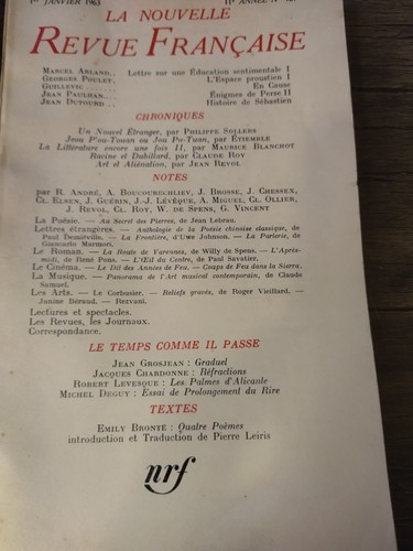 Nouvelle revue française - française,