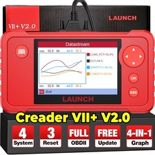 Launch X431 CR VII+ V2 Valise OBD2 Diagnostique Scanner Code Reader 3 fonctions