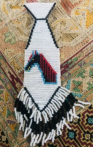 Estate finely beaded indian - finely,