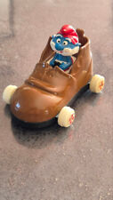 VOITURE METAL SCHTROUMPF MARRON I PUFFI N°0003 BY ESCI 1983 PEYO