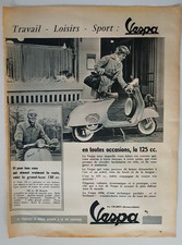 Publicité ancienne scooter Vespa 1956 issue de magazine