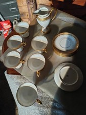 Service À Café LIMOGES 13. pc Incrustations Or