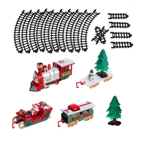 Train noël électrique - train,