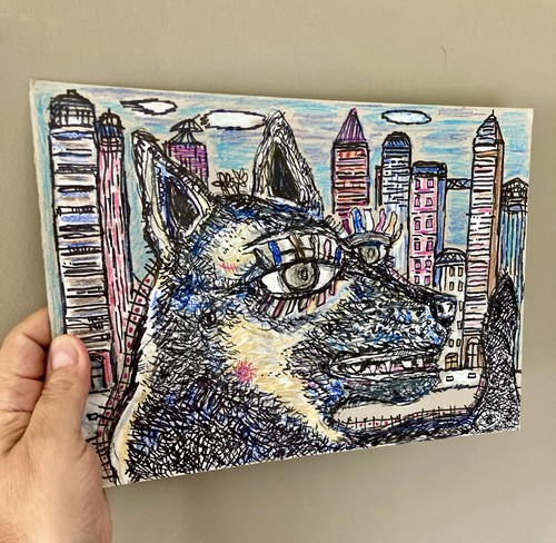 Dessin chien malinois berger - chien,