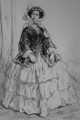 Gavarni lithographie originale - lithographie,