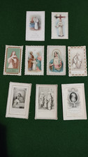 Lot de 9 images pieuses -