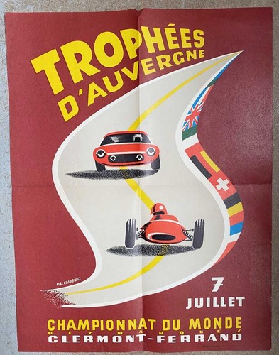 Affiche automobile ancienne - affiche,