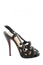 Talons en cuir noirs Christian