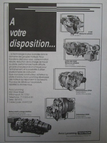 1986 pub avco lycoming - avco,