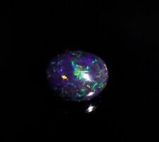 14,75 ct couleur naturelle jeu opale noire éthiopienne forme ovale cabochon g...