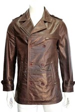 Manteau homme marron classique