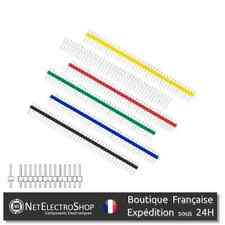 Barrette Male Droit 2.54mm, Secable, 40 pins, Connecteur à Souder, PCB, Dupont