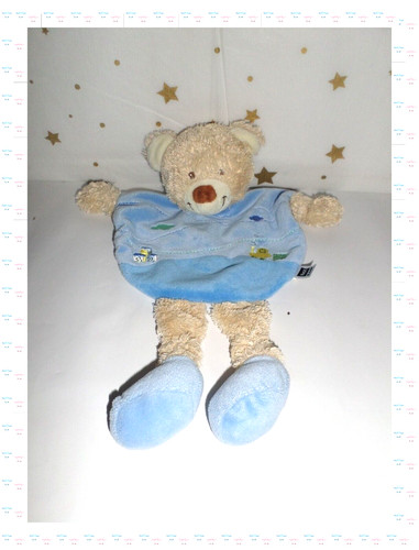 Doudou semi plat ours - -,