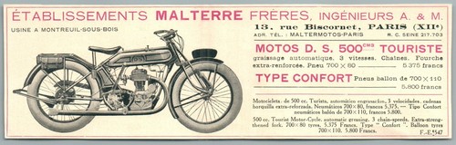 1928 ets malterre frères - malterre,