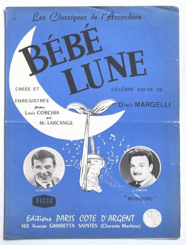 Partition vintage sheet music
