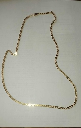 Chaine maille marine plate - marine,