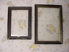 CADRES NAPOLEON III - DEUX - AVEC VERRES - 18.5 x 13.1 et 15.3 x 11.2 cm.