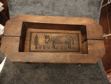 Ancien moule à beurre bois