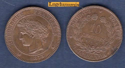 Centimes cérès 1873 a - 10,