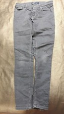 Jean skinny gris aspect usé