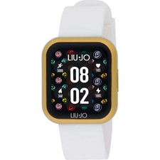 Smartwatch LIU JO LUXURY VOICE MINI SWLJ140 Silicone Blanc D'or Touchscreen