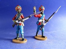 2 soldats britanniques de l'armée des Indes - Soldat de plomb Frontline Figures 