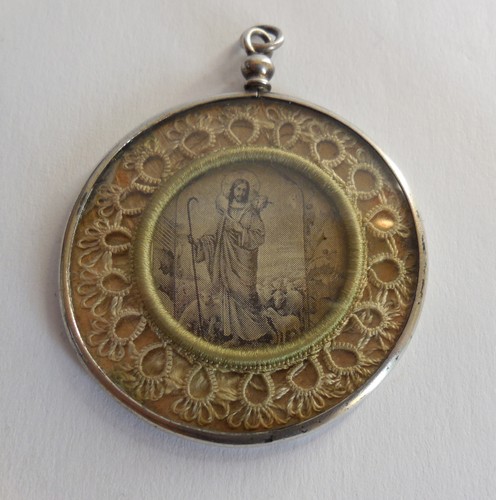 Reliquaire medaillon en - ,