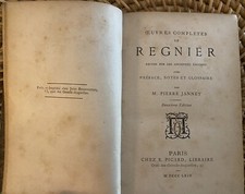 ŒUVRES DE REGNIER, Par M