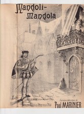 ESPAGNE PAUL MARINIER PARTITION MANDOLI-MANDOLA ±1900 MANUEL GEORGES ONDET
