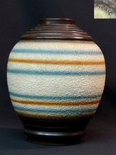 C 1930 rare pot vase boule