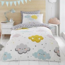Nuages & Stars Simple Literie Set Double Face Couette Housse Garçons Filles