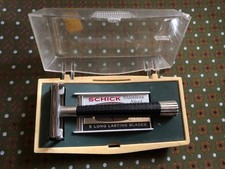 rasage rasoir ancien SCHICK PAPILLON + BOITE + LAMES rare antique razor
