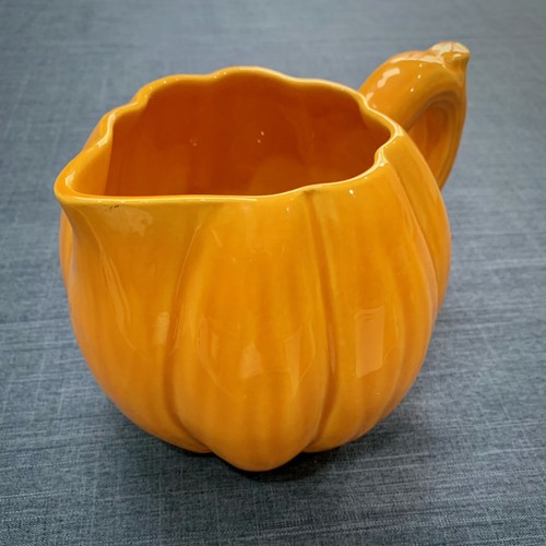 Pichet barbotine citrouille