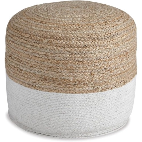 Jute cotton pouf 19 - &, pouf,