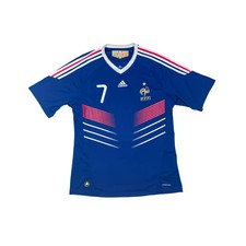 Maillot football vintage Equipe de France #7 Ribery domicile saison 2010-2011