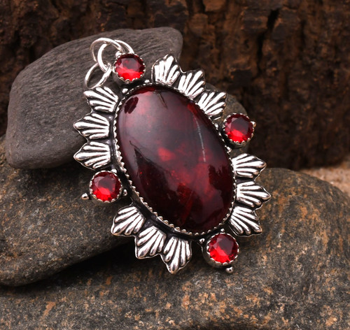 Pendentif fait main argent - pendentif,