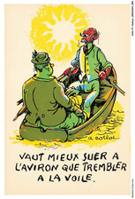 AHSP7-0668-HUMOUR - Vaut mieux suer a l'aviron que trembler a la voile ANDRE C