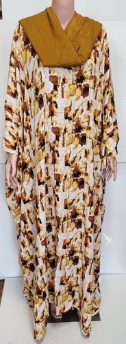 Dera african dress with scarf - with,