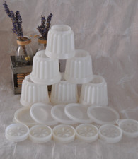 ? TUPPERWARE Moule à Flan Charlotte Mousse Dessert Glace Individuel Lot de 6