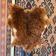 Tapis en peau de chèvre angora naturel poils SUPER DOUX peau de chèvre peau d...