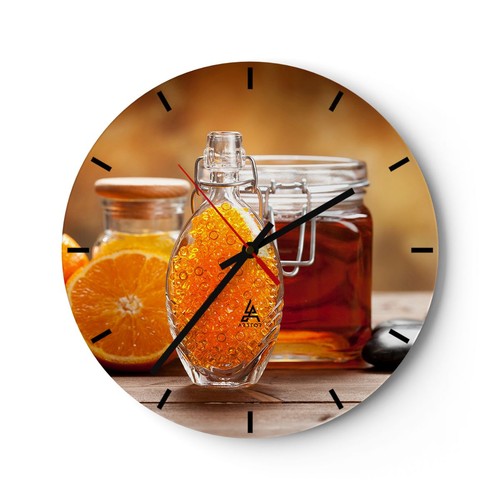Horloge murale verre - horloge, en